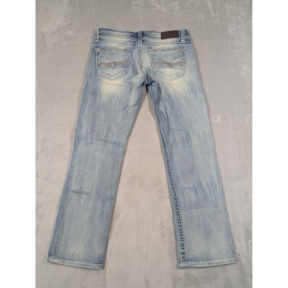 BKE Stella Jeans Womens 27 Blue Light Wash Low Rise Slim Crop Stretch Denim - Picture 11 of 16